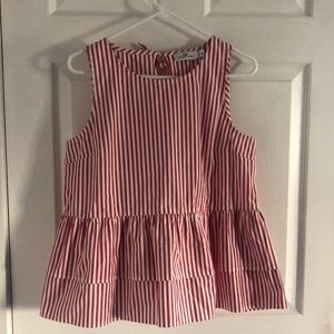 Vineyard Vines Grier Striped Peplum Top